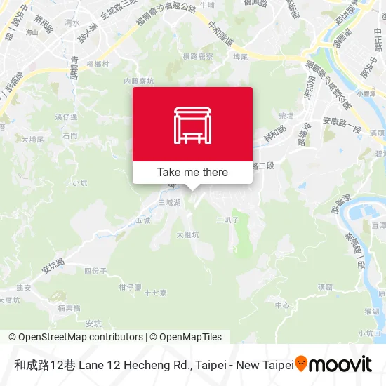 和成路12巷 Lane 12 Hecheng Rd.地圖