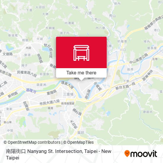 南陽街口 Nanyang St. Intersection map