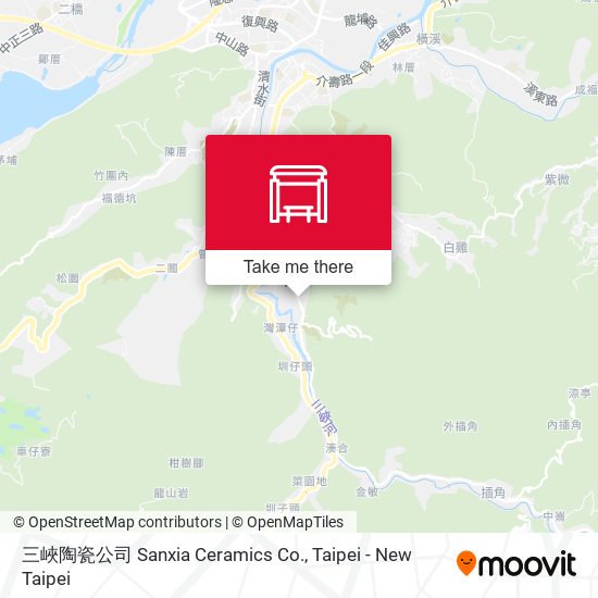 三峽陶瓷公司 Sanxia Ceramics Co. map