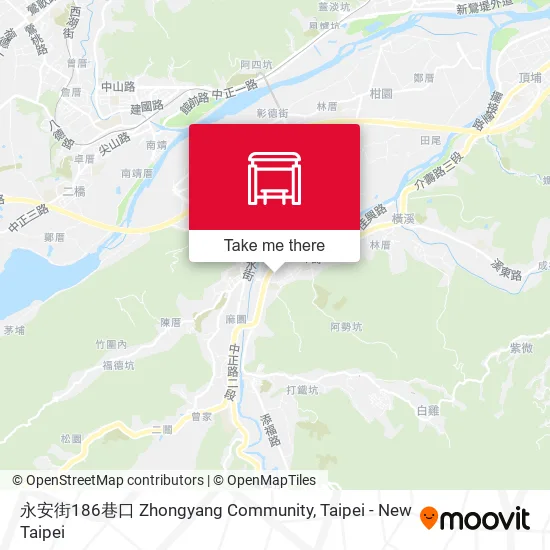 永安街186巷口 Zhongyang Community map