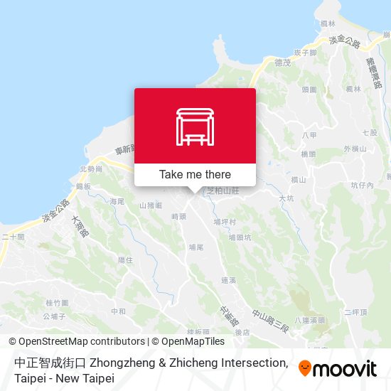 中正智成街口 Zhongzheng & Zhicheng Intersection map