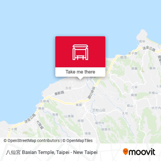 八仙宮 Baxian Temple map