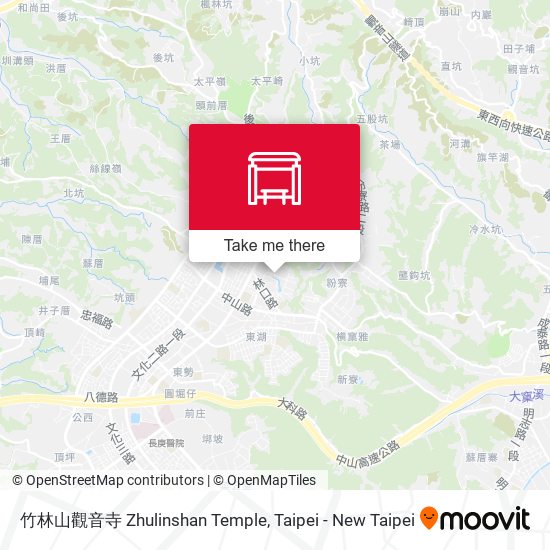 竹林山觀音寺 Zhulinshan Temple map