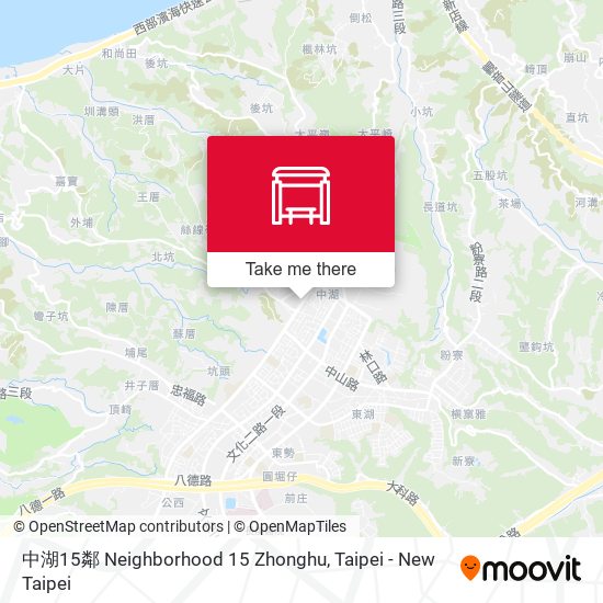 中湖15鄰 Neighborhood 15 Zhonghu map