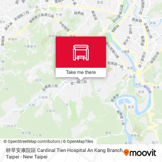 耕莘安康院區 Cardinal Tien Hospital An Kang Branch map