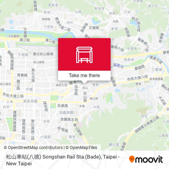 松山車站(八德) Songshan Rail Sta.(Bade) map