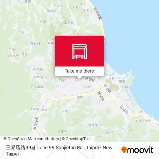 三界壇路99巷 Lane 99 Sanjietan Rd. map