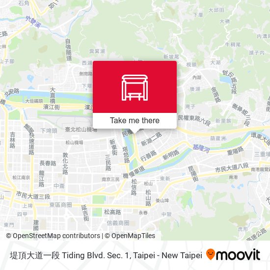 堤頂大道一段 Tiding Blvd. Sec. 1地圖