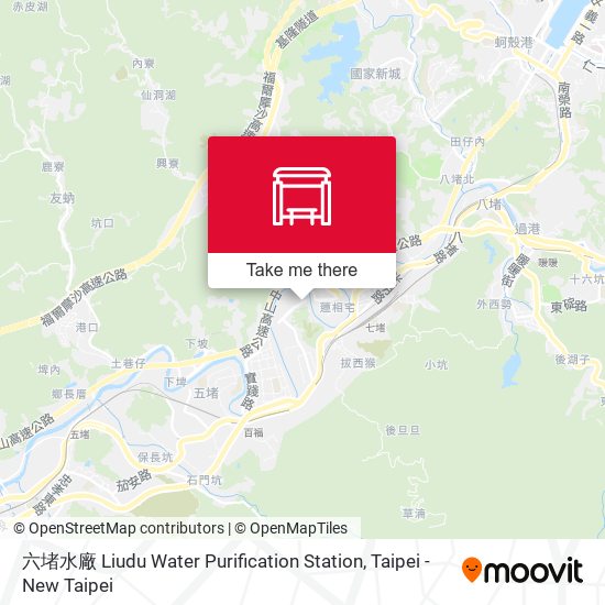 六堵水廠 Liudu Water Purification Station map