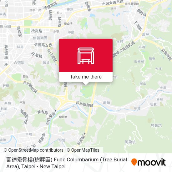 富德靈骨樓(樹葬區) Fude Columbarium (Tree Burial Area) map