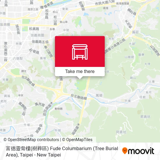 富德靈骨樓(樹葬區) Fude Columbarium (Tree Burial Area) map