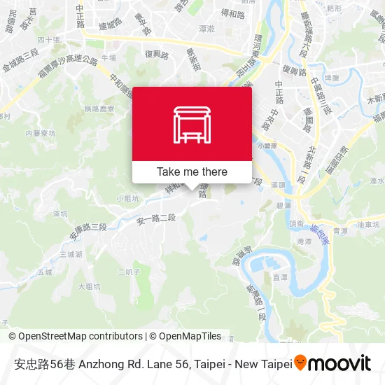 安忠路56巷 Anzhong Rd. Lane 56地圖
