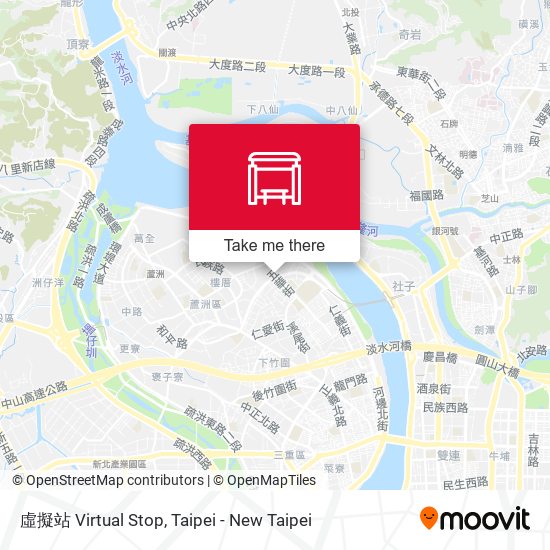 虛擬站 Virtual Stop map