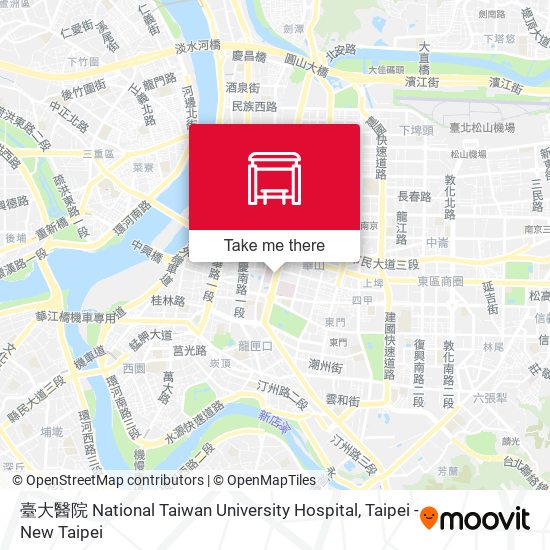 臺大醫院 National Taiwan University Hospital map