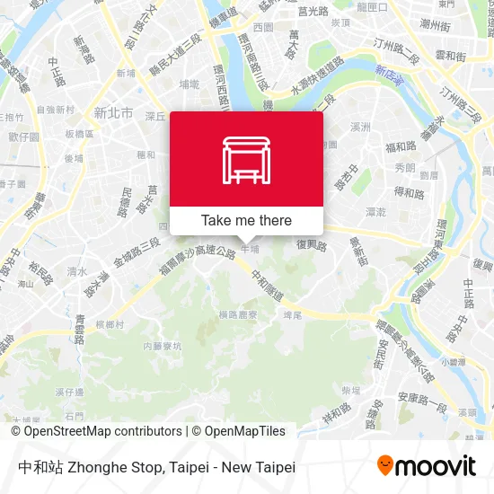中和站 Zhonghe Stop map