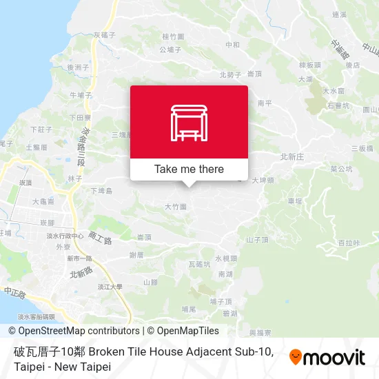 破瓦厝子10鄰 Broken Tile House Adjacent Sub-10 map
