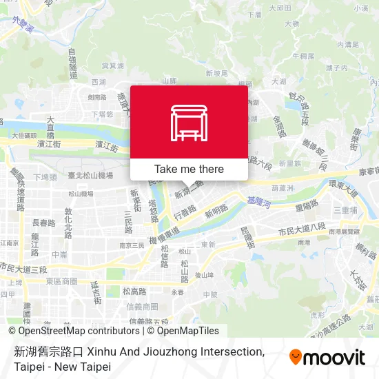 新湖舊宗路口 Xinhu And Jiouzhong Intersection地圖