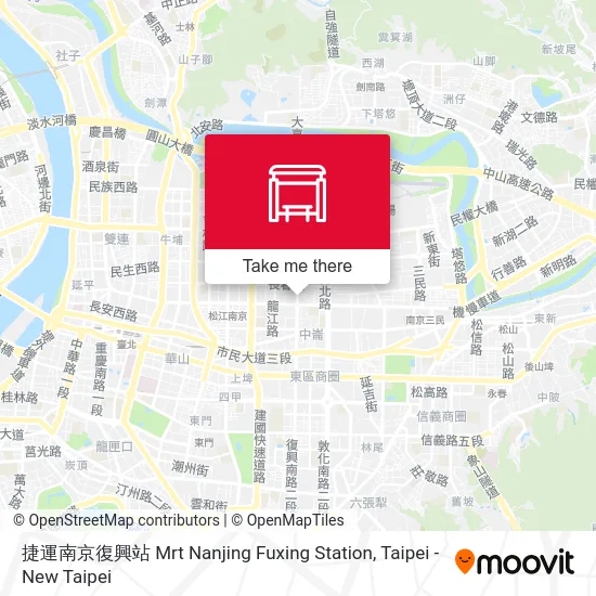 捷運南京復興站 Mrt Nanjing Fuxing Station map