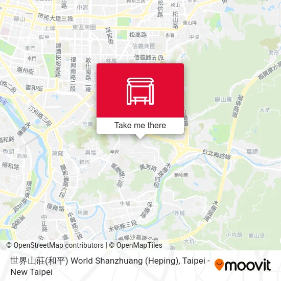 世界山莊(和平) World Shanzhuang (Heping) map