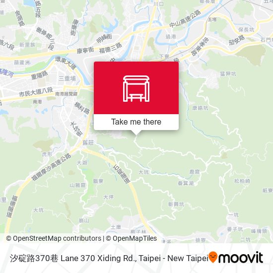 汐碇路370巷 Lane 370 Xiding Rd.地圖