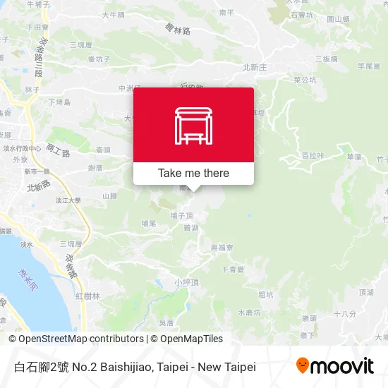 白石腳2號 No.2 Baishijiao map