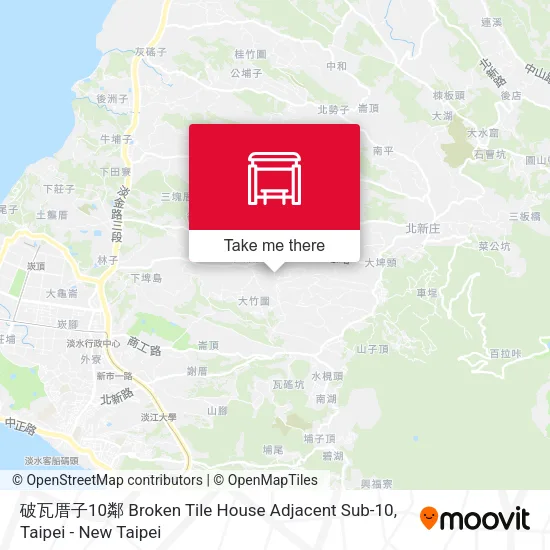 破瓦厝子10鄰 Broken Tile House Adjacent Sub-10 map