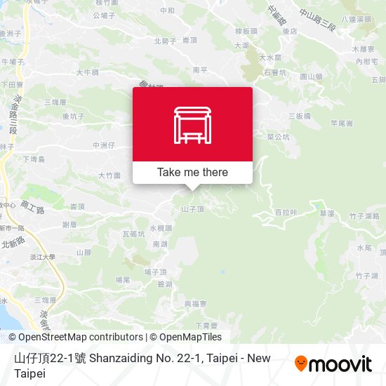 山仔頂22-1號 Shanzaiding No. 22-1 map