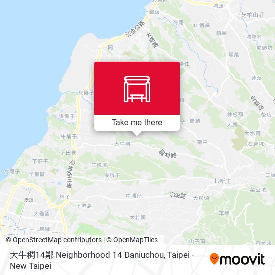大牛稠14鄰 Neighborhood 14 Daniuchou地圖