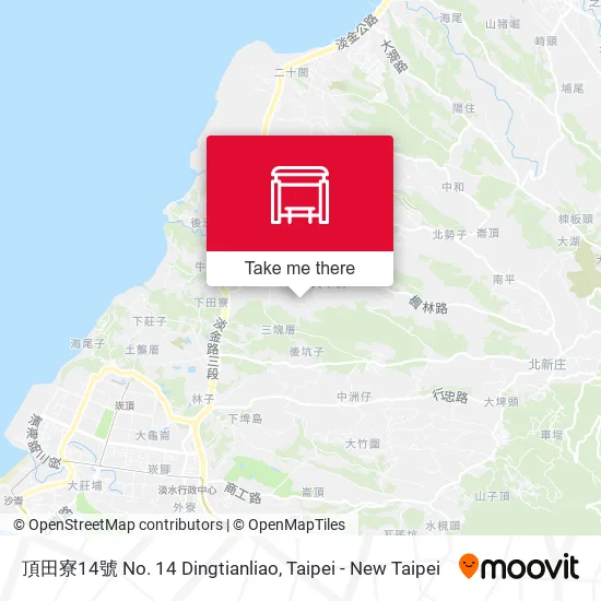 頂田寮14號 No. 14 Dingtianliao map