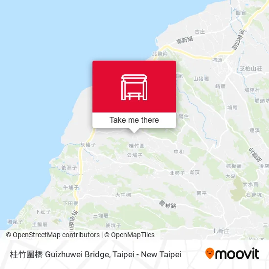 桂竹圍橋 Guizhuwei Bridge地圖