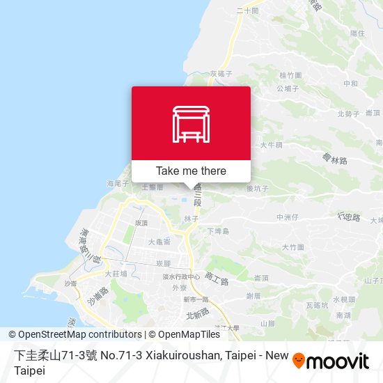 下圭柔山71-3號 No.71-3 Xiakuiroushan map