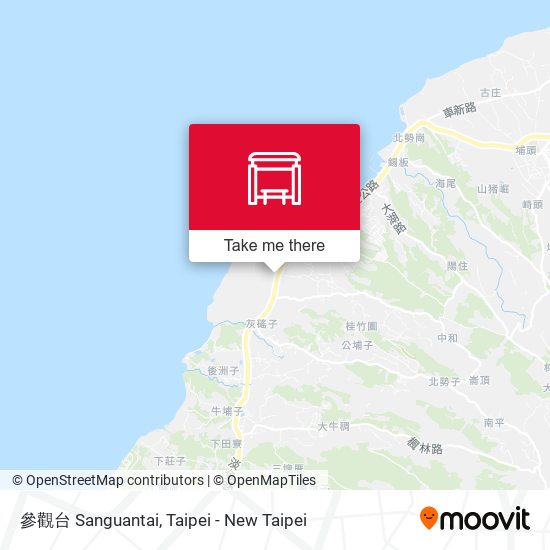 參觀台 Sanguantai地圖