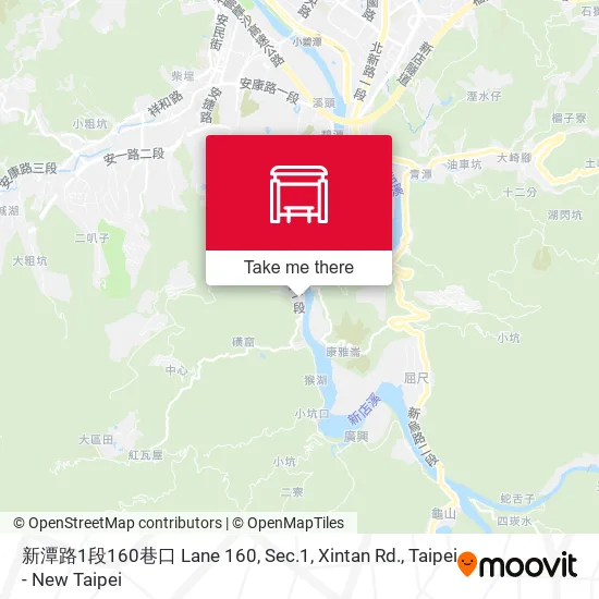新潭路1段160巷口 Lane 160, Sec.1, Xintan Rd. map