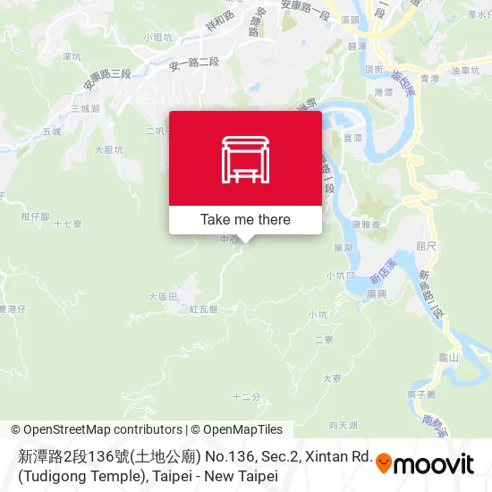 新潭路2段136號(土地公廟) No.136, Sec.2, Xintan Rd.(Tudigong Temple) map