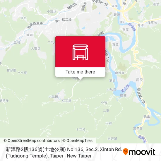 新潭路2段136號(土地公廟) No.136, Sec.2, Xintan Rd.(Tudigong Temple)地圖