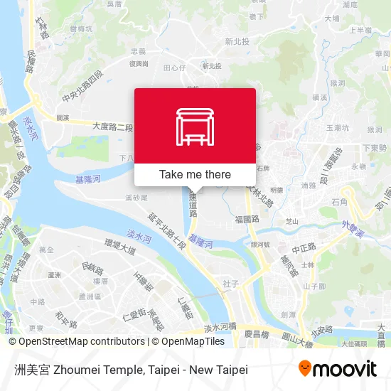 洲美宮 Zhoumei Temple map