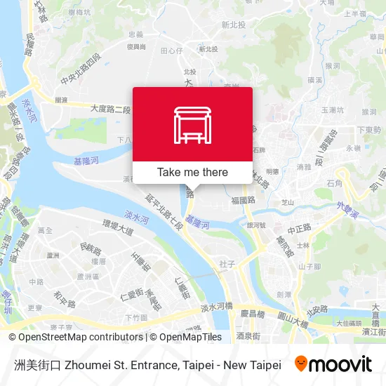 洲美街口 Zhoumei St. Entrance map