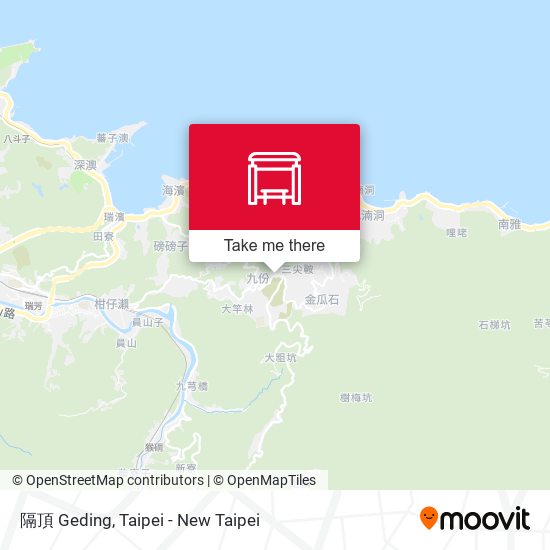隔頂 Geding map