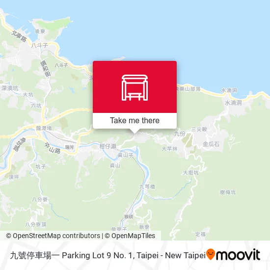九號停車場一 Parking Lot 9 No. 1 map