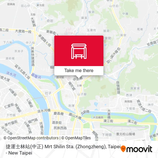 捷運士林站(中正) Mrt Shilin Sta. (Zhongzheng)地圖