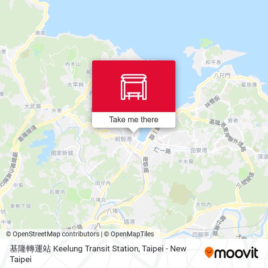 基隆轉運站 Keelung Transit Station map