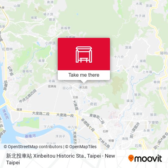 新北投車站 Xinbeitou Historic Sta. map