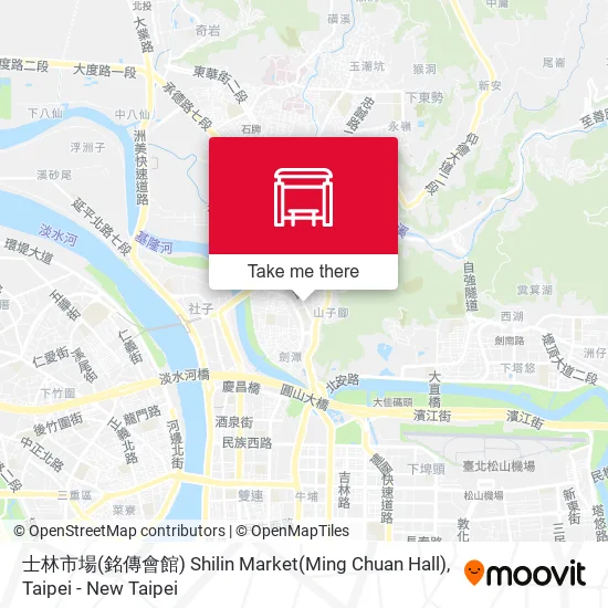 士林市場(銘傳會館) Shilin Market(Ming Chuan Hall) map