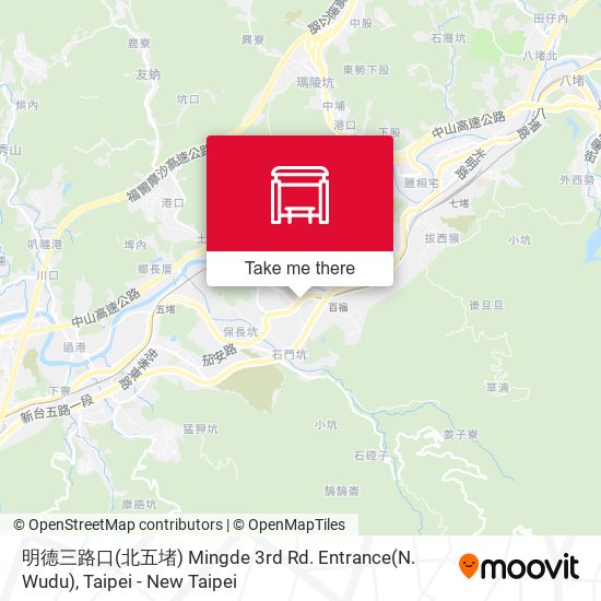 明德三路口(北五堵) Mingde 3rd Rd. Entrance(N. Wudu) map