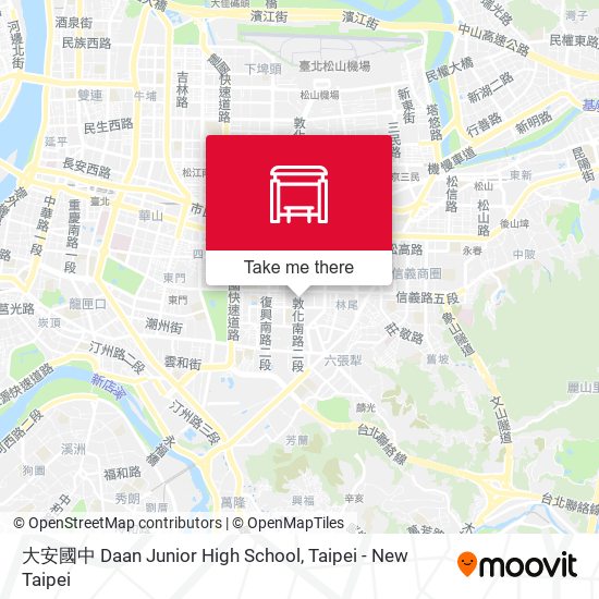 大安國中 Daan Junior High School map