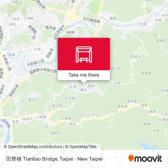 田寮橋 Tianliao Bridge map