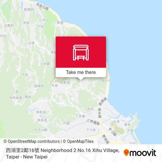 西湖里2鄰16號 Neighborhood 2 No.16 Xihu Village map