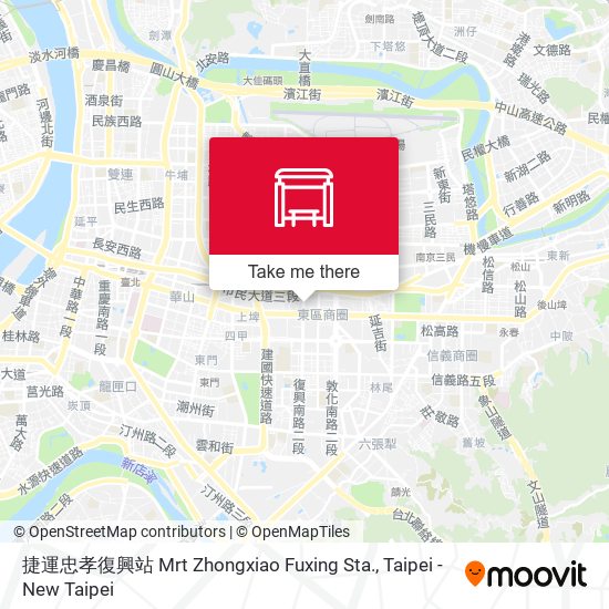 捷運忠孝復興站 Mrt Zhongxiao Fuxing Sta. map