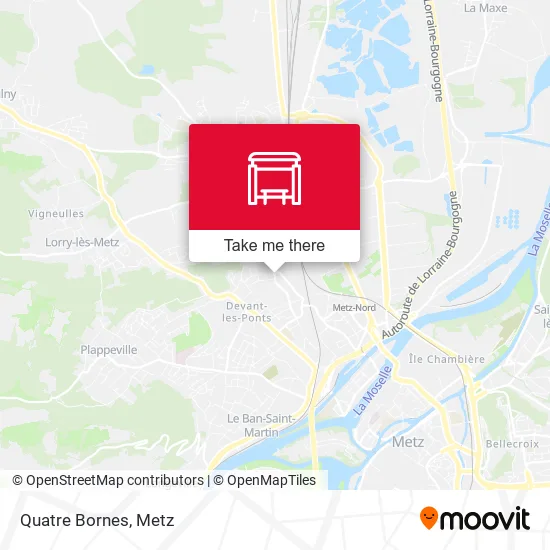 Quatre Bornes map