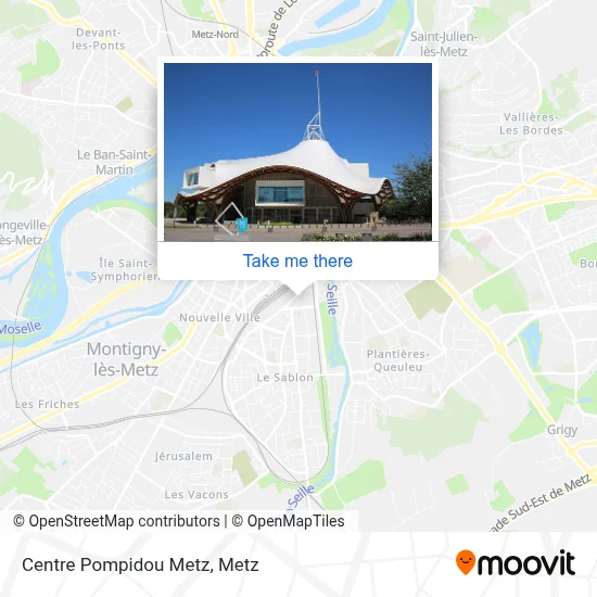 Centre Pompidou Metz map